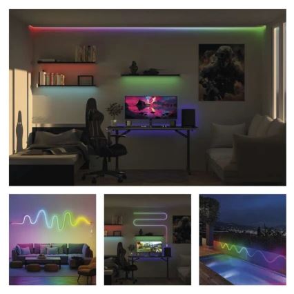RGBIC LED Prigušiva traka GoSmart LED/33W/230V 5 m Wi-Fi Tuya