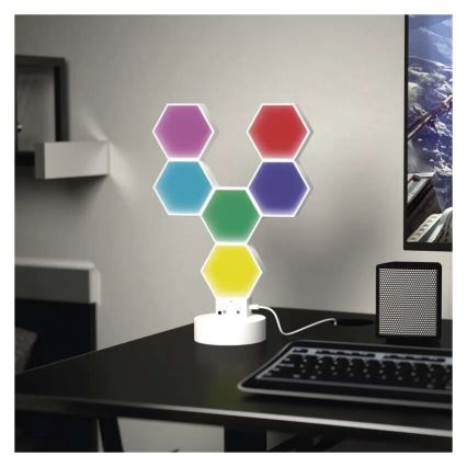 RGBIC Prigušiva stolna lampa GoSmart LED/5,5W/230V Wi-Fi Tuya