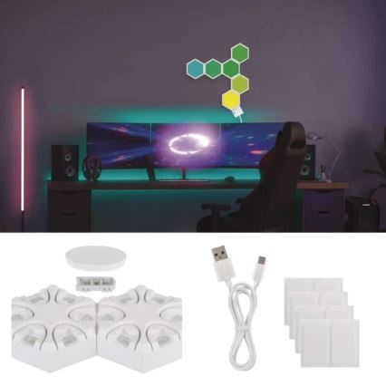 RGBIC Prigušiva stolna lampa GoSmart LED/5,5W/230V Wi-Fi Tuya