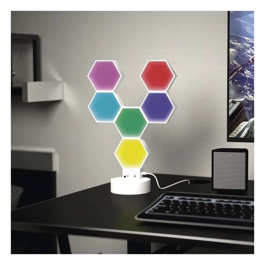 RGBIC Dimmabilna stolna lampa GoSmart LED/5,5W/230V Wi-Fi Tuya