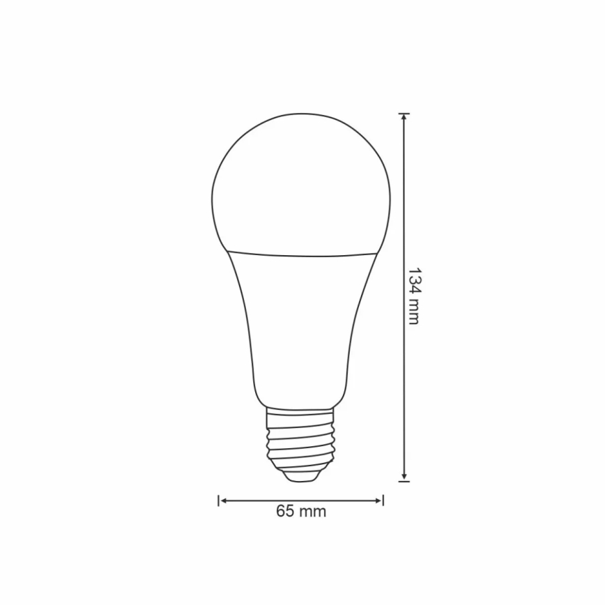 RGBW LED Prigušiva žarulja A65 E27/11W/230V 2700-6500K Wi-Fi Tuya