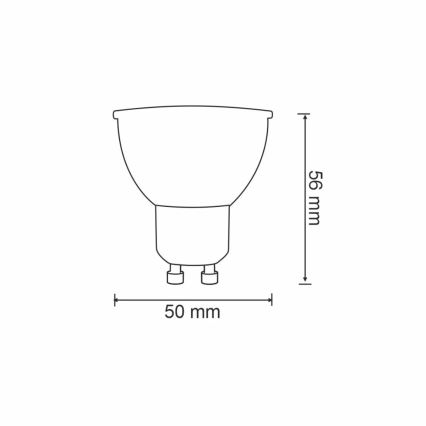 RGBW LED Prigušiva žarulja G45 GU10/5,5W/230V 2700-6500K Wi-Fi Tuya