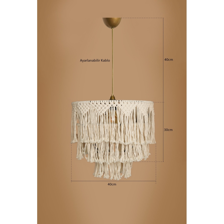 RIMINI Stropna lampa 1xE27/40W/230V Krem