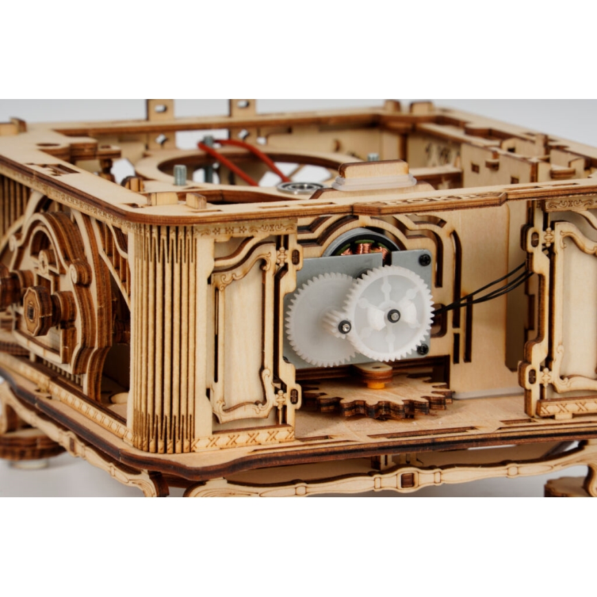 RoboTime - 3D drvene mehaničke puzzle Gramofon (električni pogon)