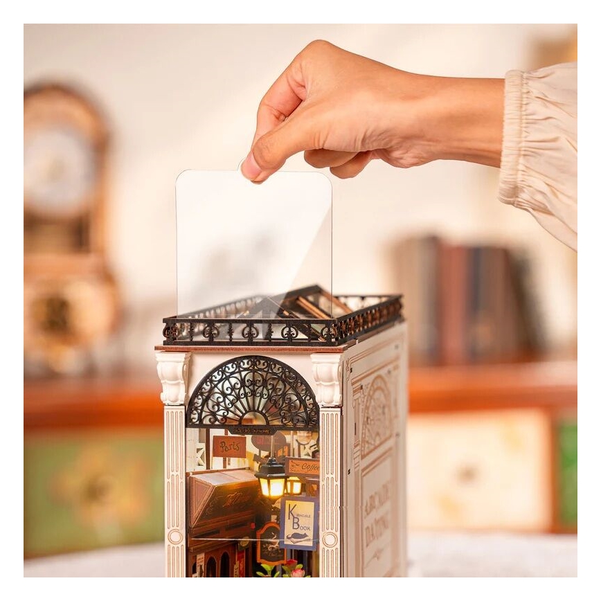 RoboTime - 3D slagalica LED Držač za knjige Susret u prolazu s knjigama 2xAAA