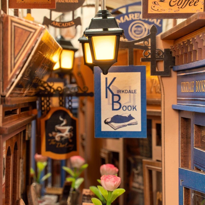 RoboTime - 3D slagalica LED Držač za knjige Susret u prolazu s knjigama 2xAAA