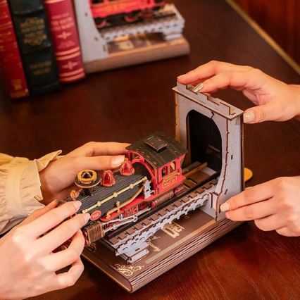 RoboTime - 3D slagalica Podupirač za knjige Parni vlak