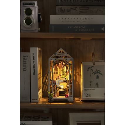 RoboTime - LED Podupirač za knjige Garden house 3D puzzle 2xAAA