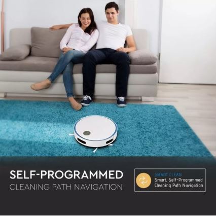 Robotski usisivač bijela/plava + daljinski upravljač