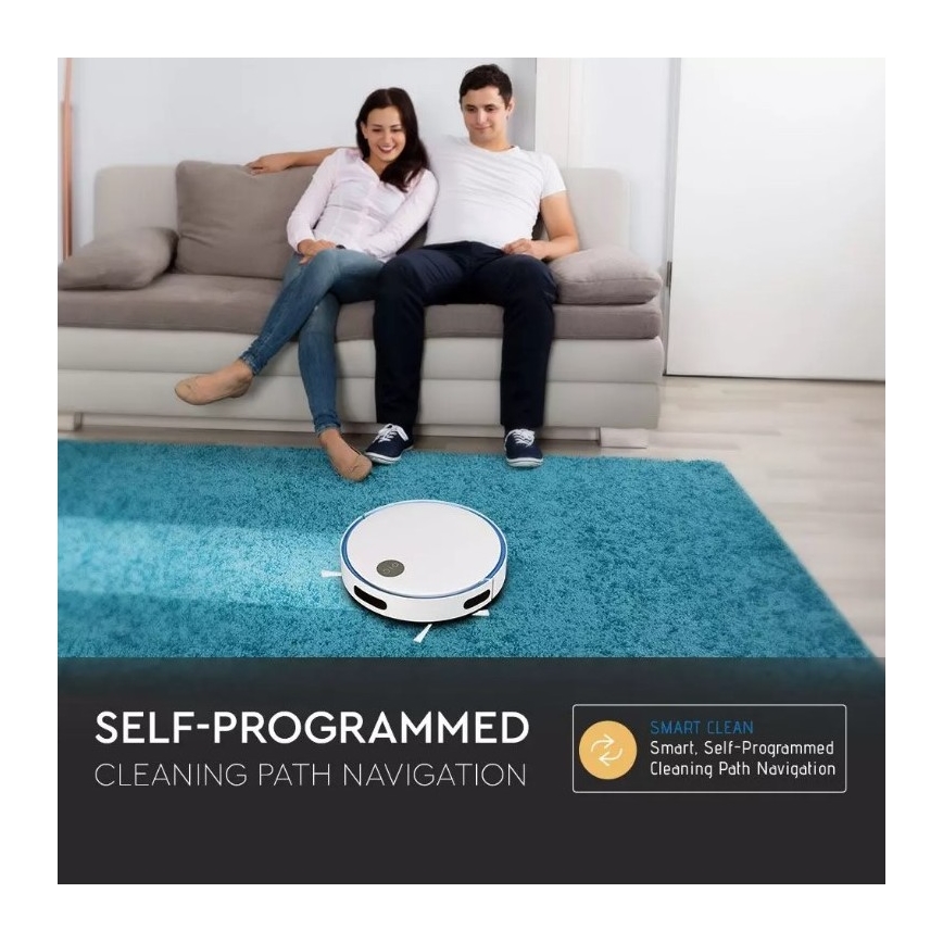 Robotski usisivač bijela/plava + daljinski upravljač