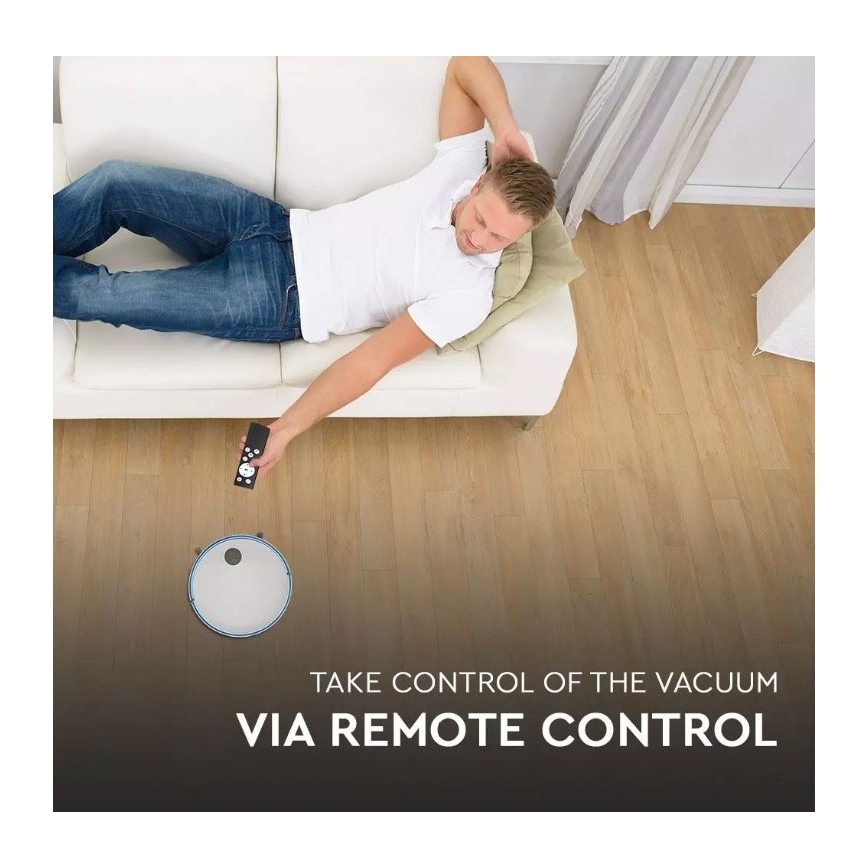 Robotski usisivač bijela/plava + daljinski upravljač