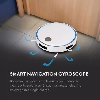 Robotski usisivač bijela/plava + daljinski upravljač