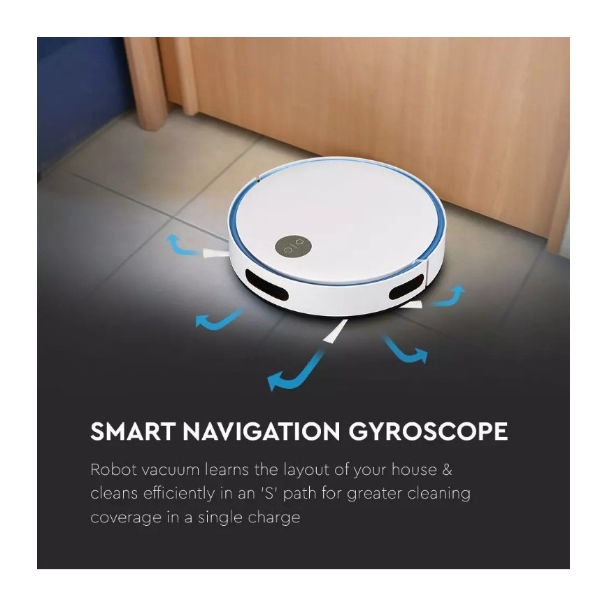 Robotski usisivač bijela/plava + daljinski upravljač