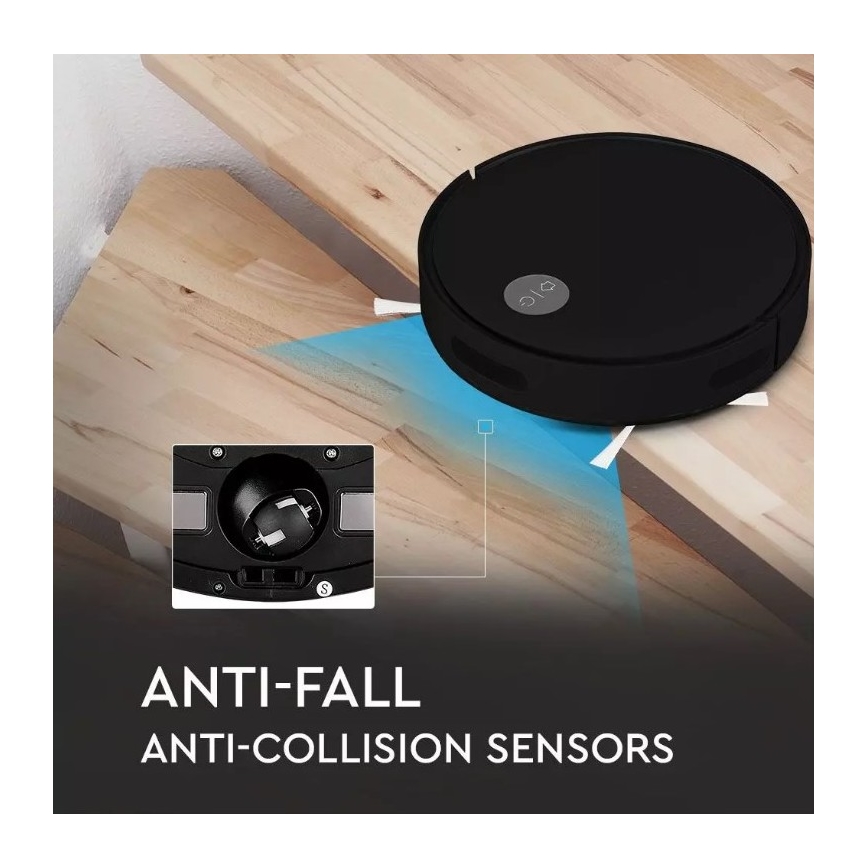 Robotski usisivač crna + daljinski upravljač