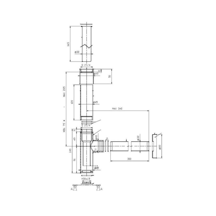 Roca A506403110 - Okrugli sifon za umivaonik ROCA, sjajni krom