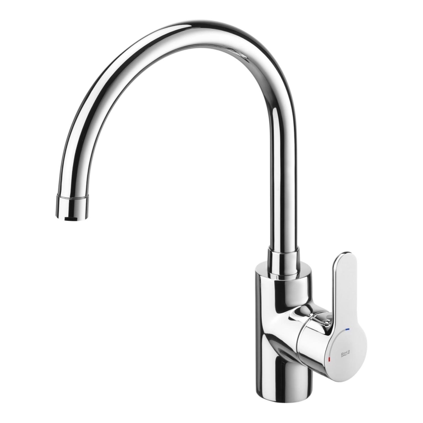 Roca A5A8409C00 - Slavina za sudoper L20 32,5 cm sjajni krom