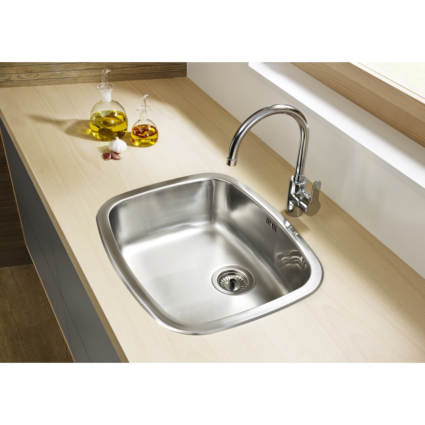Roca A5A8409C00 - Slavina za sudoper L20 32,5 cm sjajni krom