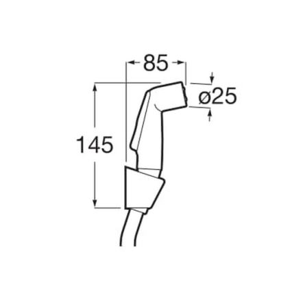 Roca A5B9130C00 - Bide tuš BE-FRESH sjajni krom