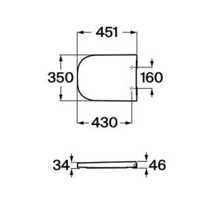 Roca A80147200B - WC daska SoftClose GAP supralit/bijela