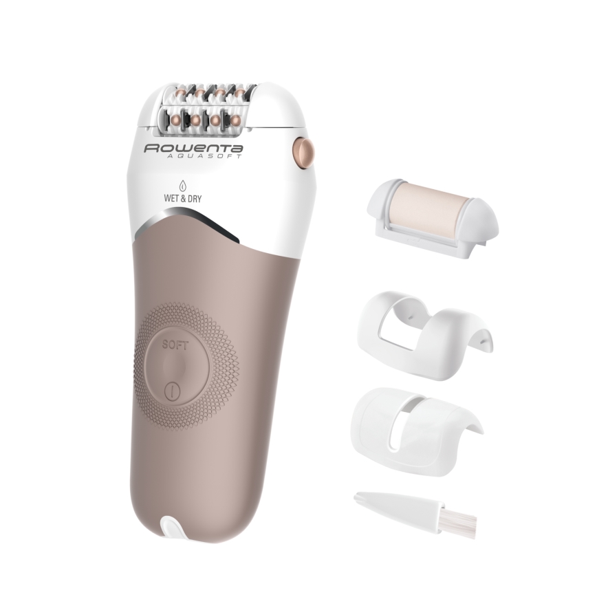 Rowenta - epilator WET&DRY 4,5W/5V 600 mAh bež/zlatna