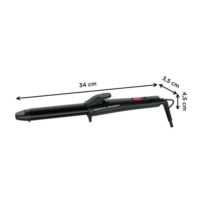 Rowenta - Figaro za kosu KARL LAGERFELD 47W/230V crna