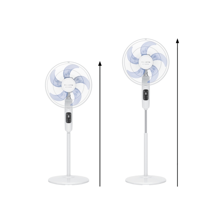 Rowenta - Stajaći ventilator TURBO SILENCE 55W/230V 147 cm bijeli + daljinski upravljač