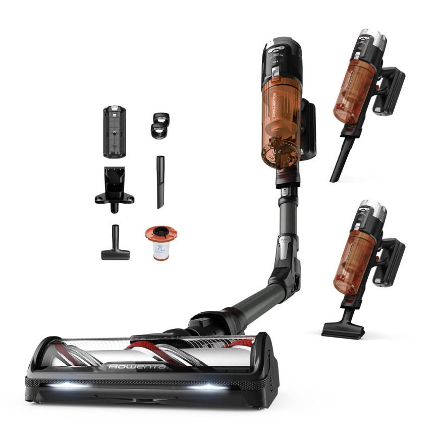 Rowenta - Štapni usisavač 2 u 1 X-FORCE FLEX 380W/25,2V crni 2000 mAh