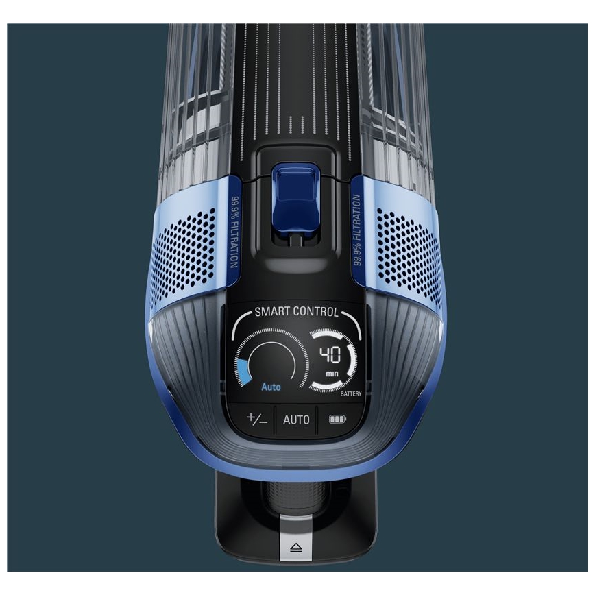 Rowenta - Štapni usisivač s mopom X-FORCE FLEX ANIMAL AQUA AUTO 3u1 480W/32,4V 2500 mAh plava