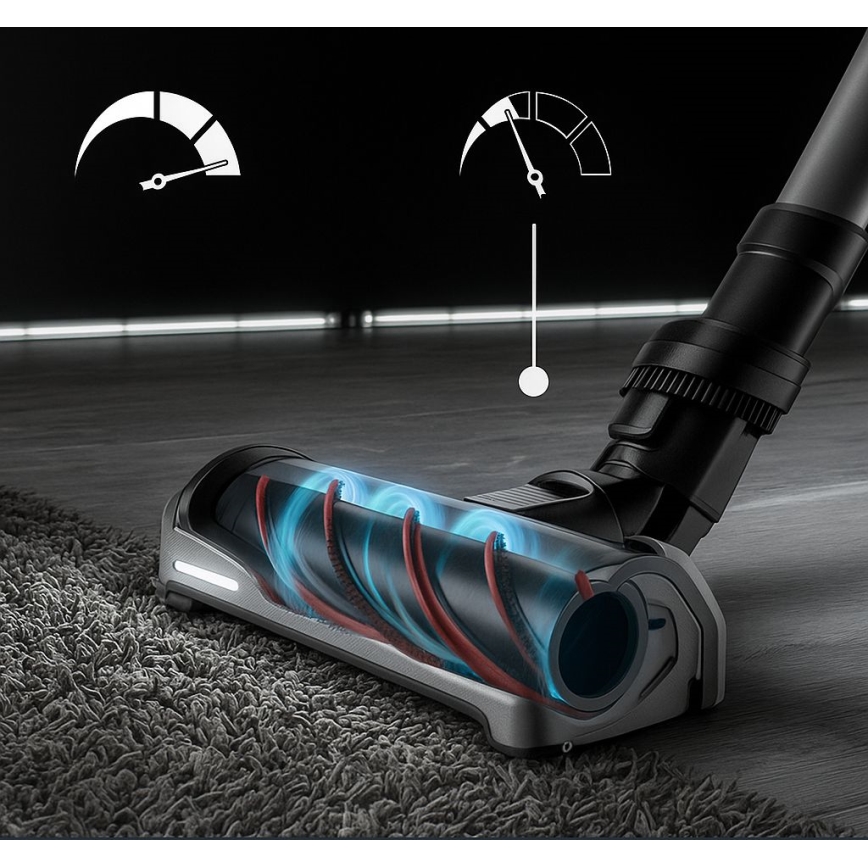 Rowenta - Štapni usisivač s mopom X-FORCE FLEX ANIMAL AQUA AUTO 3u1 480W/32,4V 2500 mAh plava