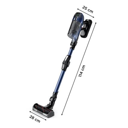 Rowenta - Štapni usisivač s mopom X-FORCE FLEX ANIMAL AQUA AUTO 3u1 480W/32,4V 2500 mAh plava