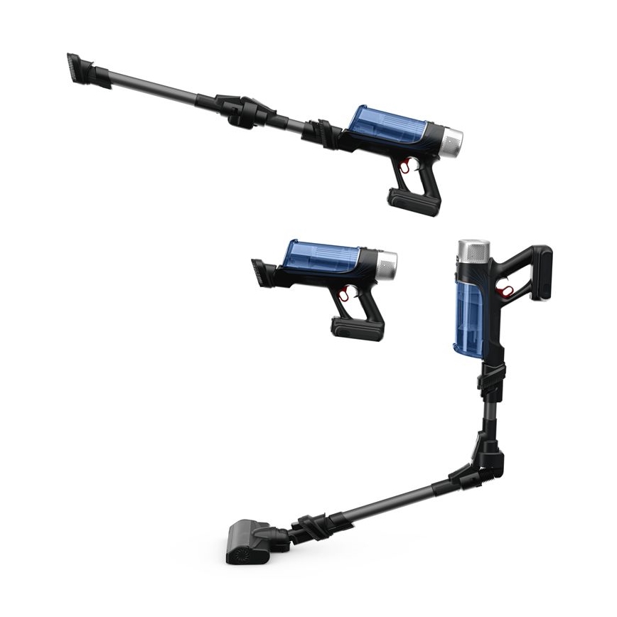 Rowenta - Štapni usisivač s mopom X-FORCE FLEX ANIMAL AQUA AUTO 4u1 250W/25,2V 2500 mAh crna/plava