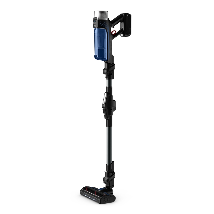 Rowenta - Štapni usisivač s mopom X-FORCE FLEX ANIMAL AQUA AUTO 4u1 250W/25,2V 2500 mAh crna/plava