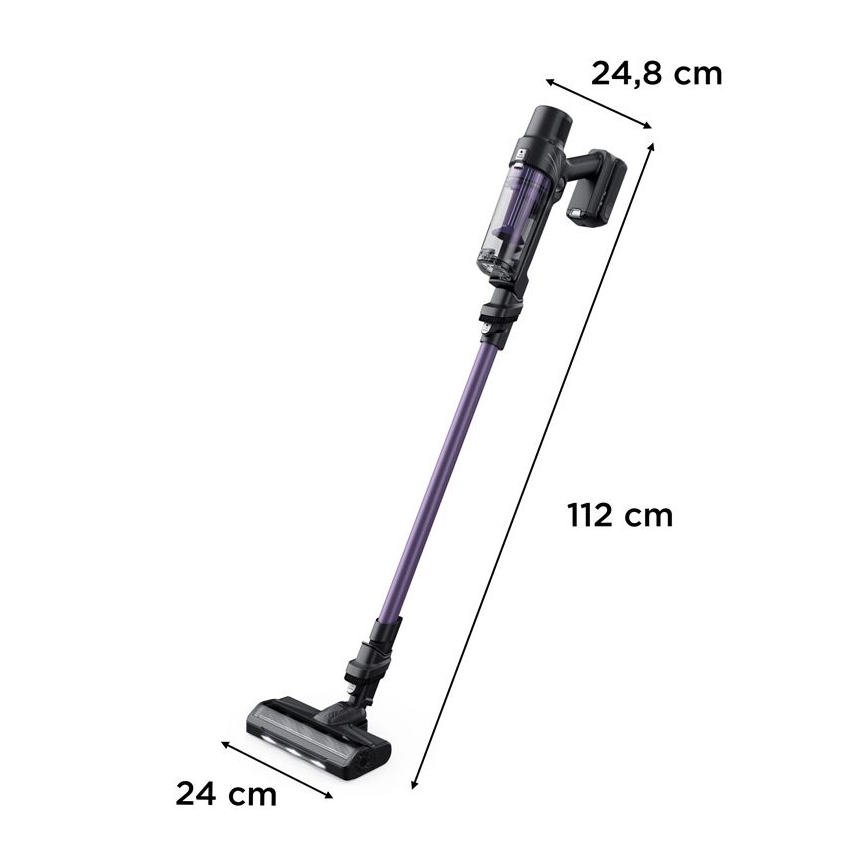 Rowenta - Štapni usisivač X-PERT 2u1 140W/18V 2500 mAh ljubičasta