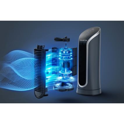 Rowenta - Stupni ventilator EOLE COMPACT 30W/230V crna