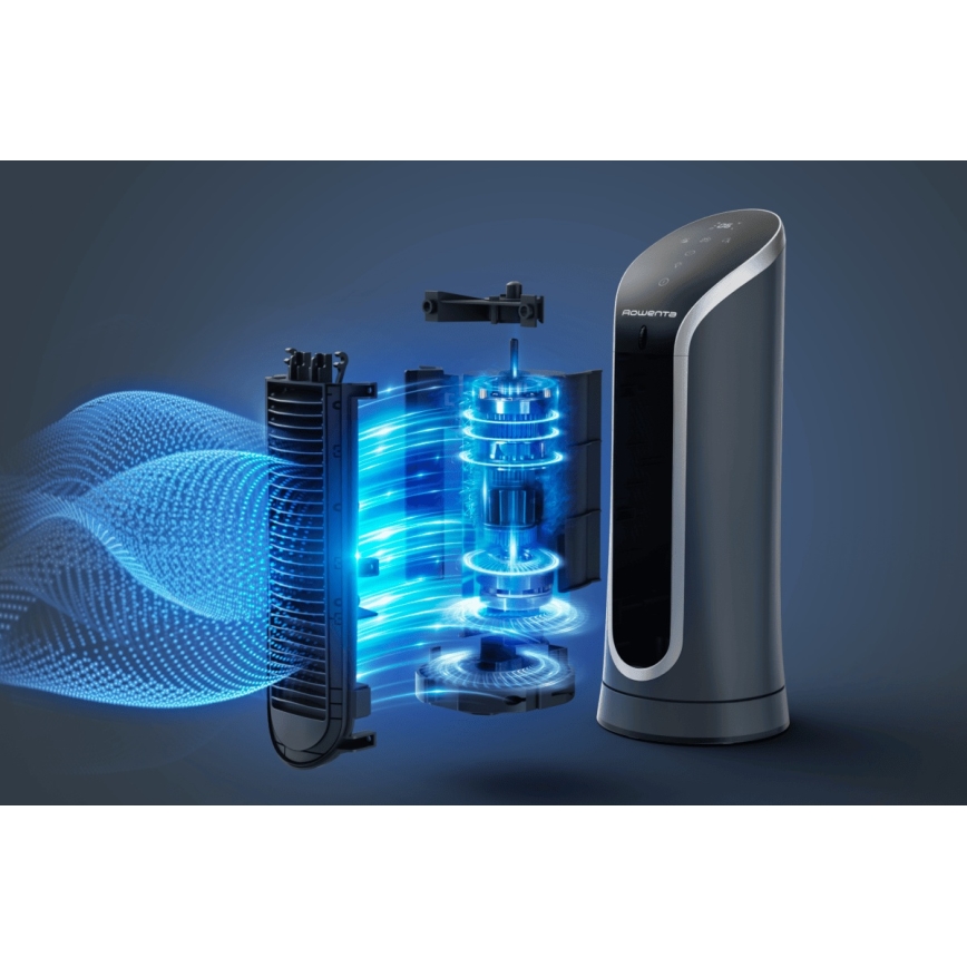 Rowenta - Stupni ventilator EOLE COMPACT 30W/230V crna