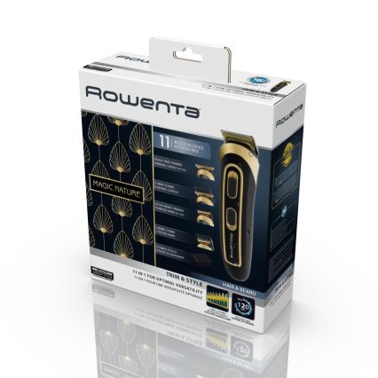 Rowenta - Trimer TRIM & STYLE 750 mAh crna/zlatna