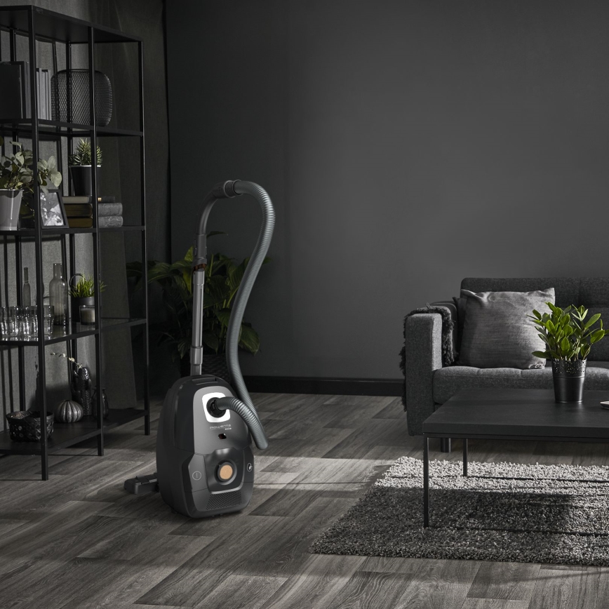 Rowenta - Usisivač s vrećicom ZELENA FORCE EFFITECH ECO TOTAL CLEAN 400W/230V crna