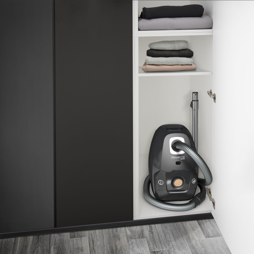 Rowenta - Usisivač s vrećicom ZELENA FORCE EFFITECH ECO TOTAL CLEAN 400W/230V crna