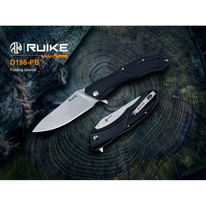 Ruike RUD198PB - Sklopivi džepni nož 23,1 cm crna
