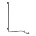 Rukohvat za tuš 66x118 cm nehrđajući čelik/srebrni