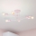 Ružičasti stropni luster CAMBRIDGE 6xE27/15W/230V