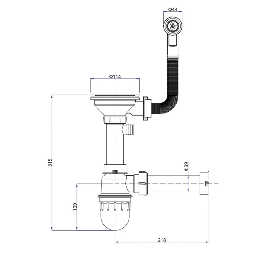 Samona - Kuhinjski sudoper SAMONA 77x44 cm granit/crna