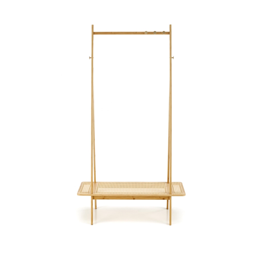 Samostojeći stalak za kapute LEGNO 168x68 cm, ratan