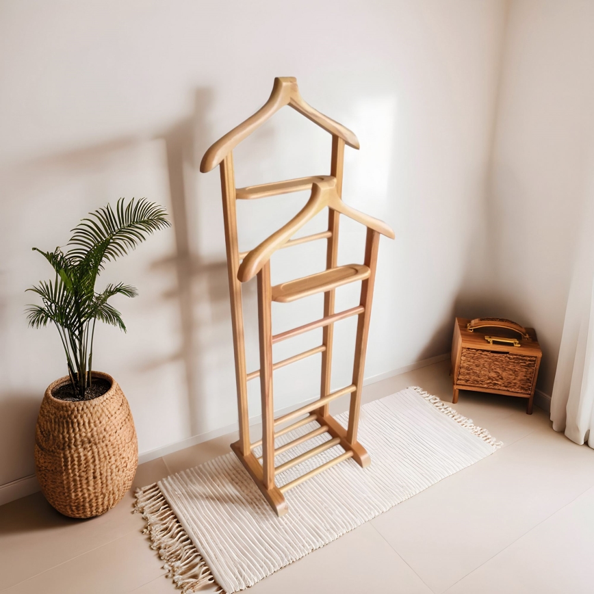 Samostojeći stalak za odjeću BIBI 33x120x46 cm smeđi