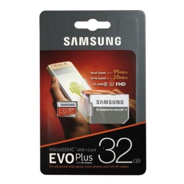Samsung - MicroSDHC 32GB EVO+ U1 95MB/s + SD adapter