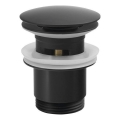 Sapho - Click-Clack odtok za umivaonik, promjer 6,7 cm, mat crni