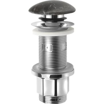 Sapho - Click-Clack odvod za umivaonik BLOK, pr. 6,7 cm, kamen/crna