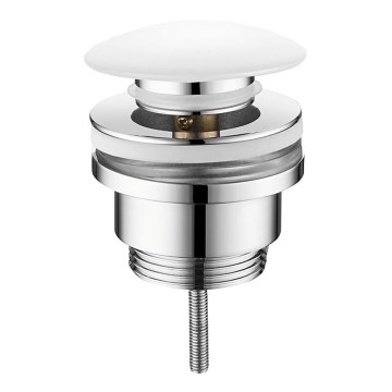 Sapho - Click-Clack odvod za umivaonik pr. 6,4 cm keramika/sjajni krom