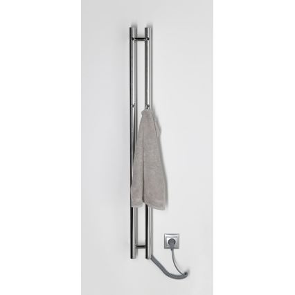 Sapho - Električni grijač za ručnike PAPINADO 40 W 120x11 cm sjajni krom