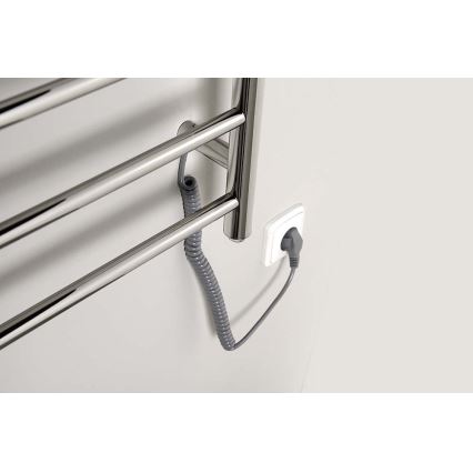 Sapho - Električni grijač za ručnike REDONDO 130W 116x63 cm sjajni krom